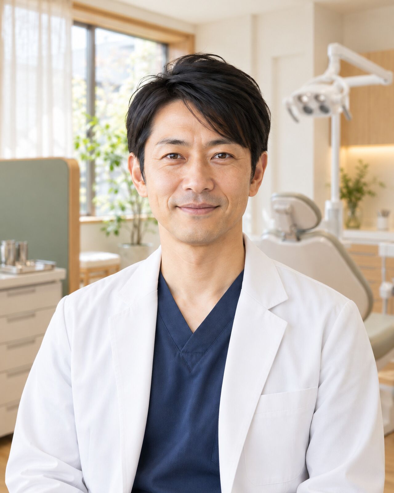 白衣を着た院長のプロフィール写真