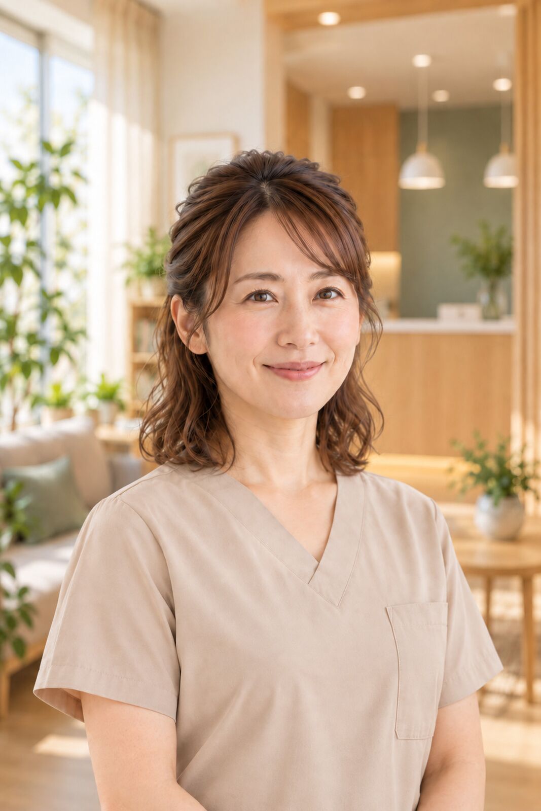 受付の山本のポートレート
